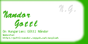 nandor gottl business card
